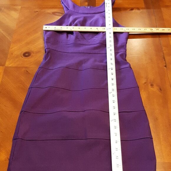 Teeze Me Size 5 Purple Midi Dress with Liner - Picture 7 of 7